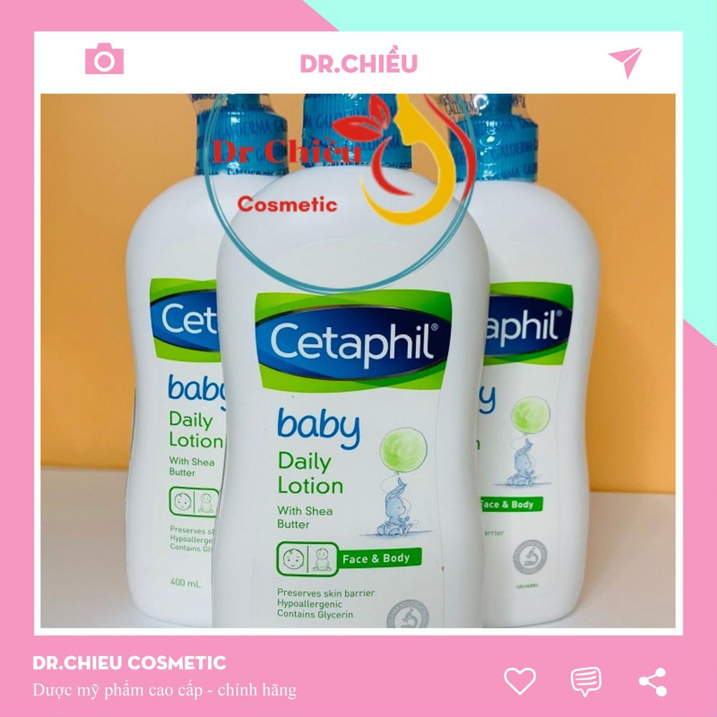 Sữa dưỡng da ⚜️FREESHIP⚜️ Sữa dưỡng ẩm Cetaphil cho bé ⚜️ Cetaphil Baby Daily Lotion 400ml