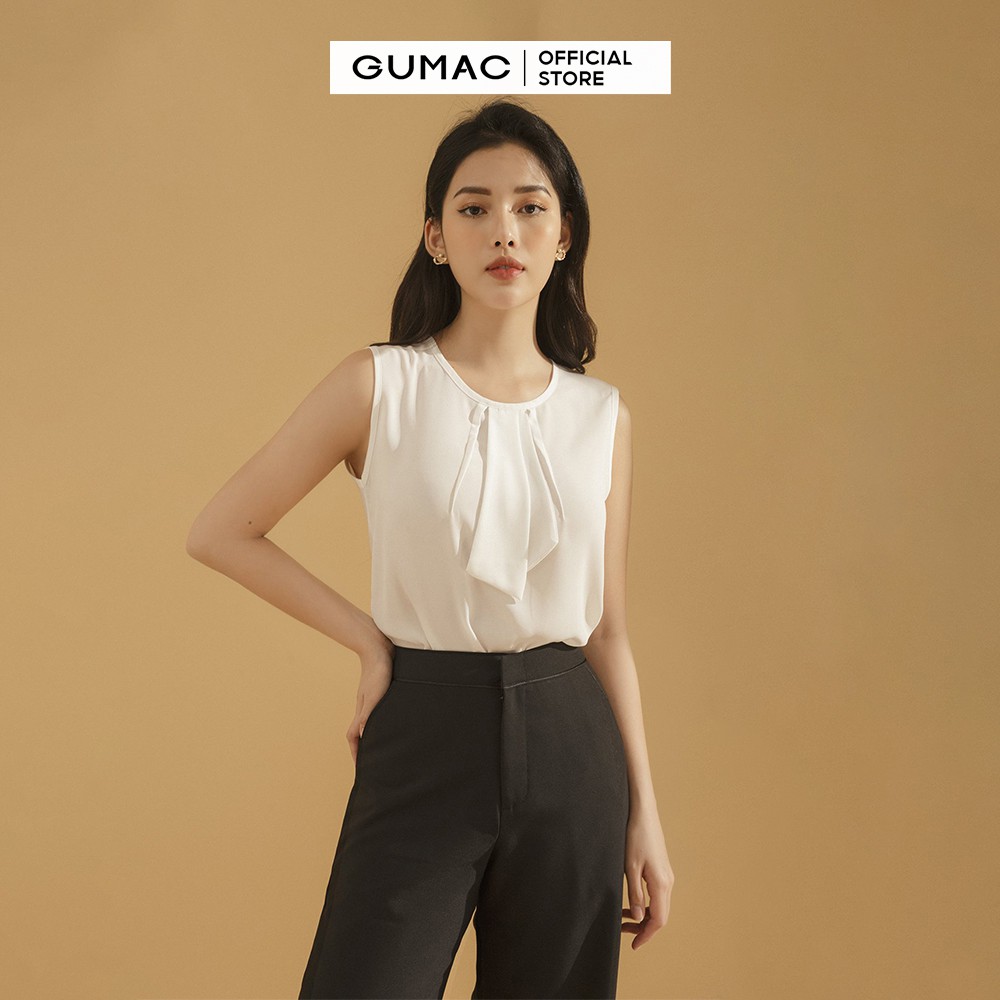 [Mã WABRGU100 giảm 15% đơn 249K tối đa 100k] Áo nữ cổ kiểu không tay AA767 GUMAC | BigBuy360 - bigbuy360.vn