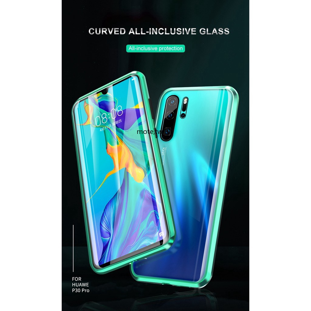 Huawei P20 Pro P30 P30 Pro P40 Pro Mate 20 Pro Mate 30 Pro Metal Magnetic Double-sides Glass Case Huawei