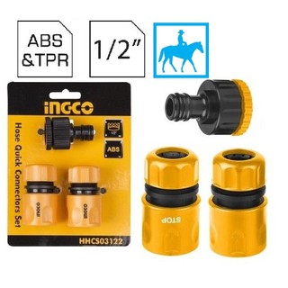 Bộ 3 Khớp Nối ống nước vòi xịt rửa INGCO HHCS03122