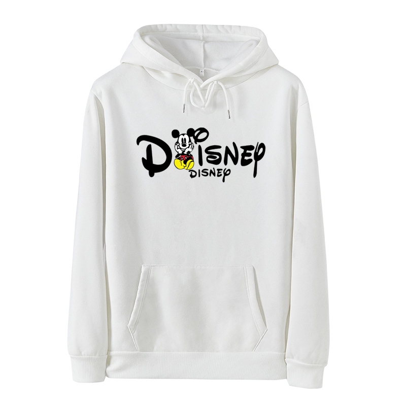 Áo Khoác Hoodie Tay Dài Dáng Rộng In Hình Chuột Mickey Thời Trang Cho Cặp Đôi