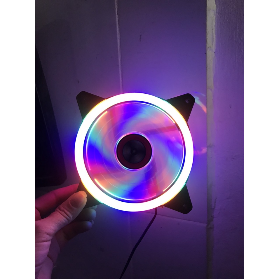 Fan Led  12cm Làm Mát Cho Case Máy Tính - Quạt Tản Nhiệt, Fan Led RGB WM Star V8