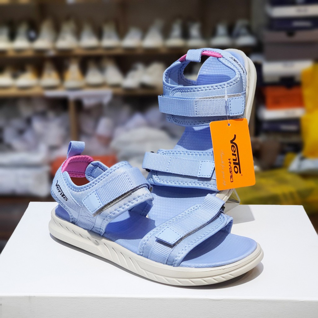 Sandal Vento nữ SD-NB81 L.BLUE PINK (Xanh Hồng) quai ngang, đế bệt "": '