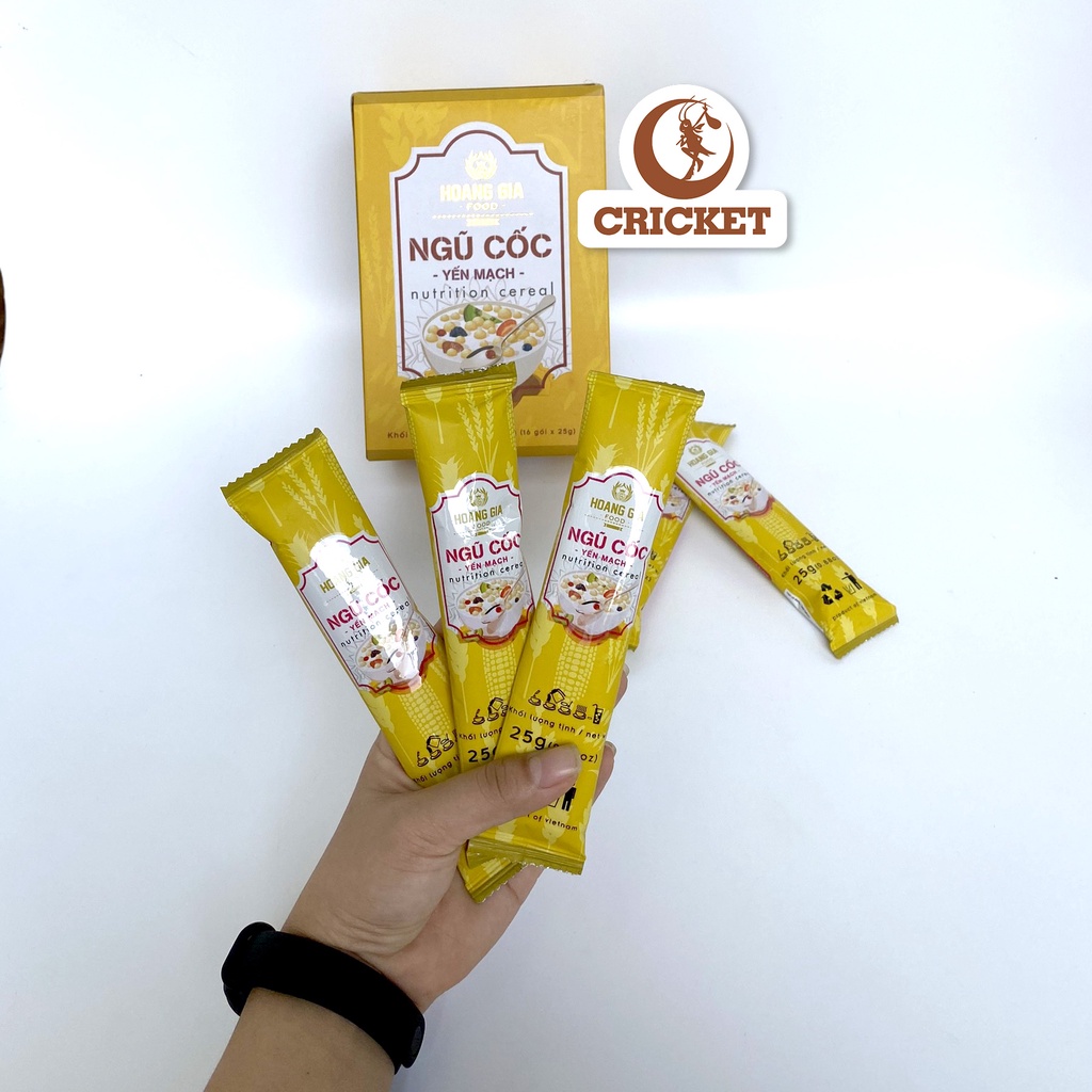 Ngũ Cốc Yến Mạch Hoàng Gia Thơm Ngon Hàng Chính Hãng 100% - Hộp 400g (16 gói x 25g)