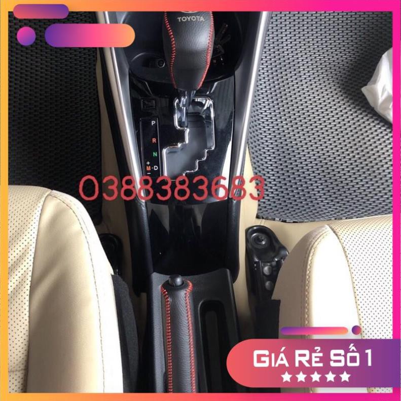 Bao Da Chùm Cần Số, Tay Phanh Xe TOYOTA VIOS SỐ TỰ ĐỘNG , Da Bò Nhiều Màu Sắc