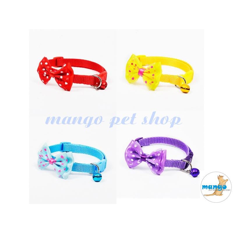 Vòng Cổ Chuông Nhỏ Kèm Nơ Cho Mèo