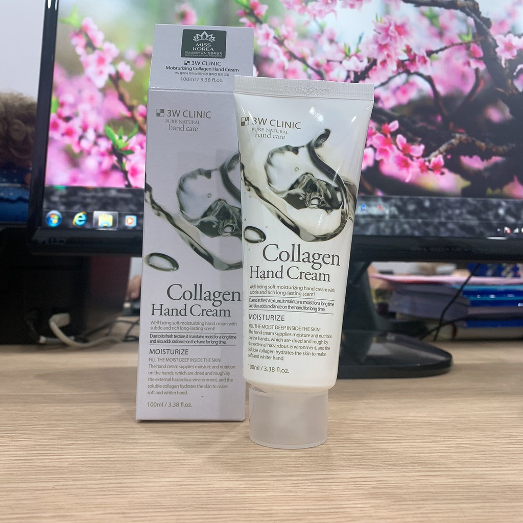 Kem Dưỡng Da Tay Tinh Chất Collagen 3W Clinic Hand Cream (100ml)