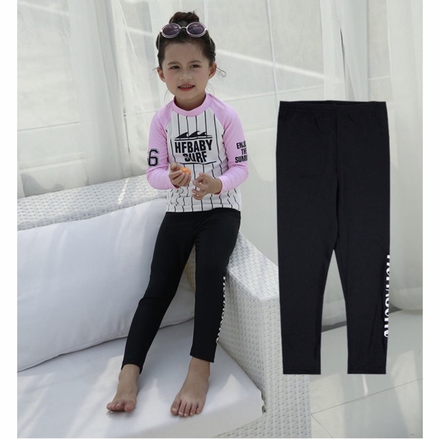 Bán lẻ quần bơi dài cho bé trai/ bé gái, quần bơi dài chống nắng 180725 hiệu Momasong, quần bơi lẻ cho bé