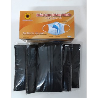 Hộp khẩu trang Hướng Dương màu đen, hộp 50 chiếc