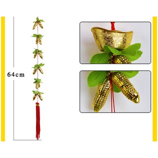 Dây lạc mạ vàng trang trí tết cổ truyền dài 80cm