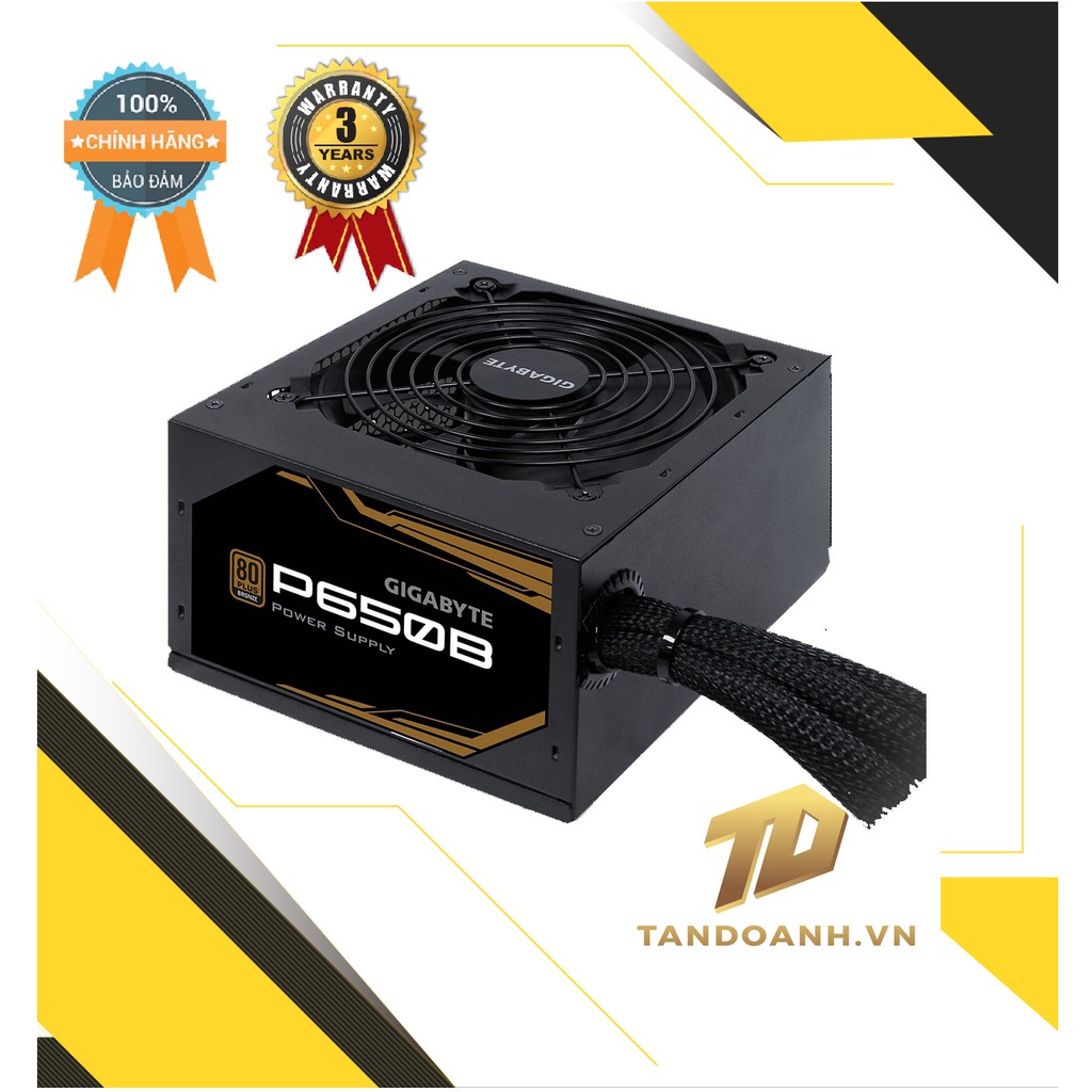 Nguồn máy tính GIGABYTE P650B 650W 80PLUS BRONZE SINGLE RAIL PSU