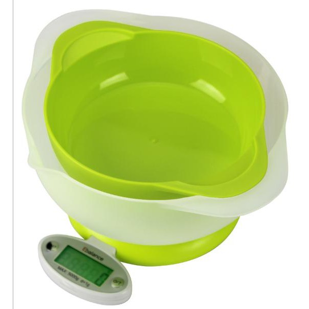 Cân điện tử xanh kèm 2 bowl