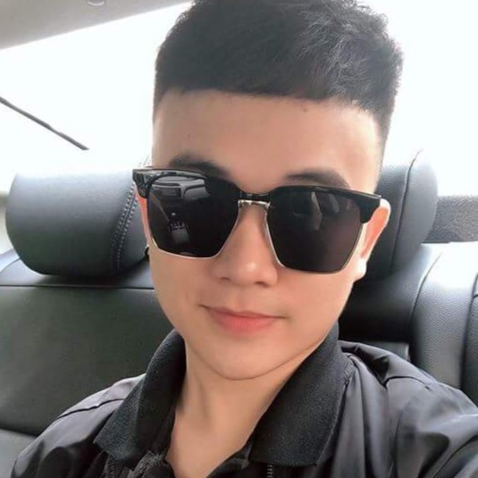 Kính V Vuông Chân Vàng Nam Nữ Cực Chất