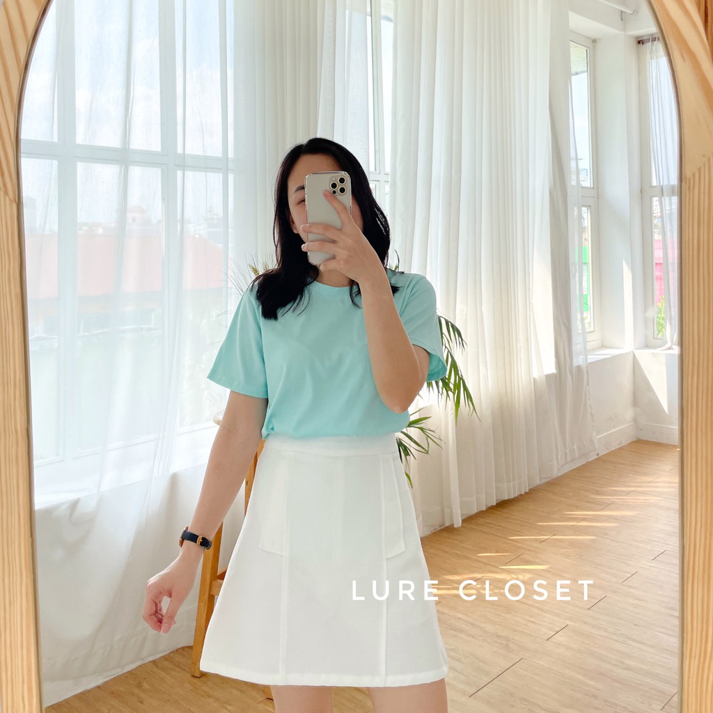 Áo phông nữ cổ tròn Basic Tee màu pastel _ NEW IN 2021_ T118