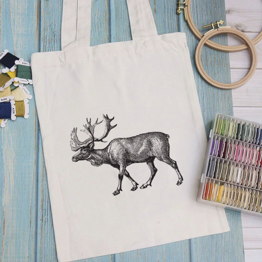 Túi vải túi Tote WILD ANIMALS - Mẫu 2 vải canvas dày đẹp cho nữ có khóa miệng đi học đi chơi. In hình theo yêu cầu