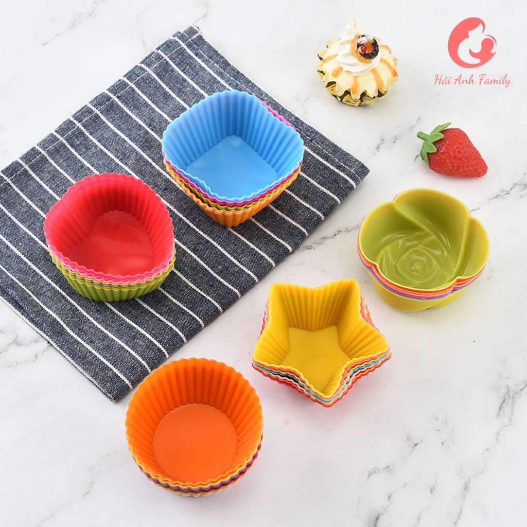 Khuôn silicon làm bánh Cupcake/Muffin 7cm