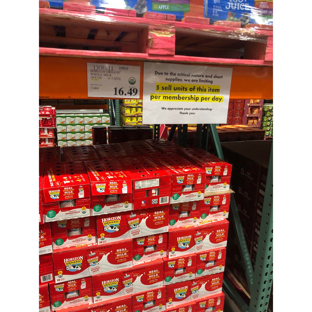 Date 5/25 Sữa tươi dạng bột HORIZON ORGANIC WHOLE MILK Mỹ