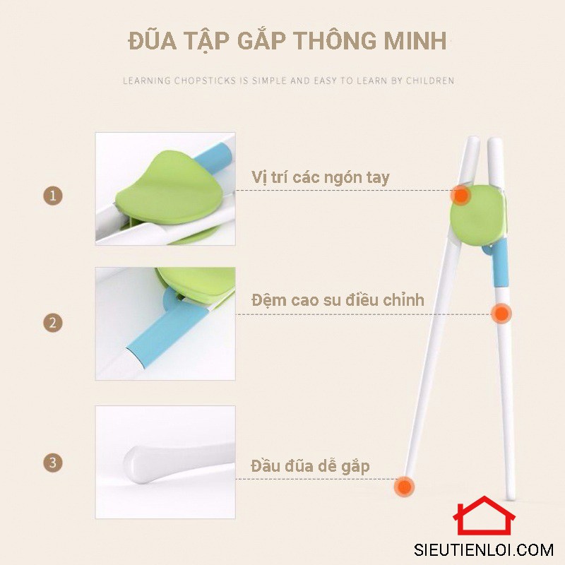 Đũa tập ăn cho bé của Nhật - Đũa tập gắp cho bé dễ học thành thục siêu tiện lợi