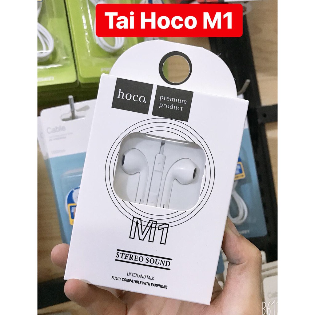 [Mã 2404EL10K giảm 10K đơn 20K] Tai Nghe Nhét Tai Hoco M1 CHÍNH HÃNG