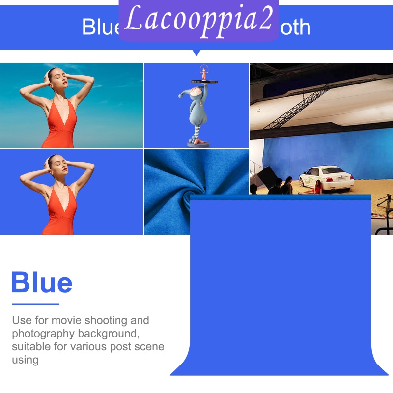 [LACOOPPIA2] Dualsided Matte Cloth Photography Solid Color Backdrop Background for Photoshoot Photo Studio Televison High Density Screen Recording Dustproof