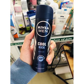 Xịt ngăn mùi NIVEA MEN Cool Kick mát lạnh (150ml)