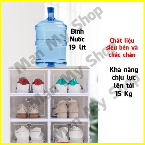 Hộp Đựng Giày, Box Để Giầy Dép Nam Nữ Bằng Nhựa Cứng Mica Trong Suốt Đồ Cao Cấp Giá Rẻ Man My Shop