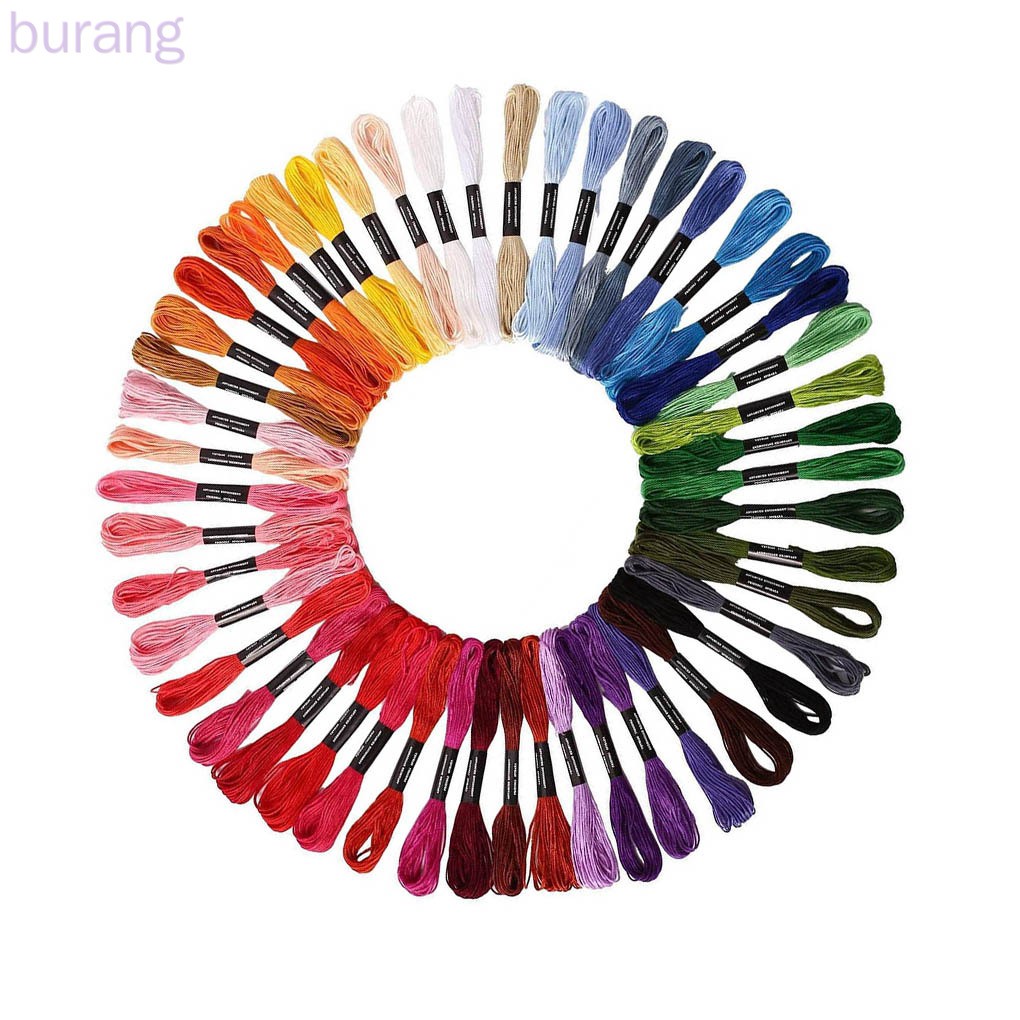 Bộ 50 Cuộn Chỉ Thêu Nhiều Màu Sắc Đa Dụng
