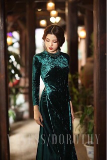 Áo dài nhung