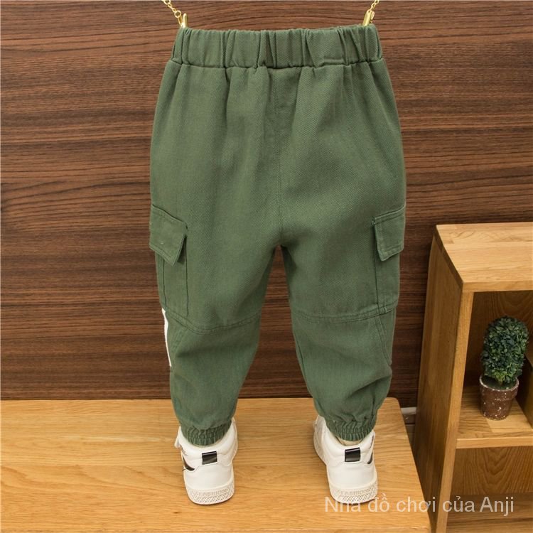 Boys Pants ， Autumn And Winter New Plus Thick Loose Korean Casual Harlan Instrument ， Long Pants