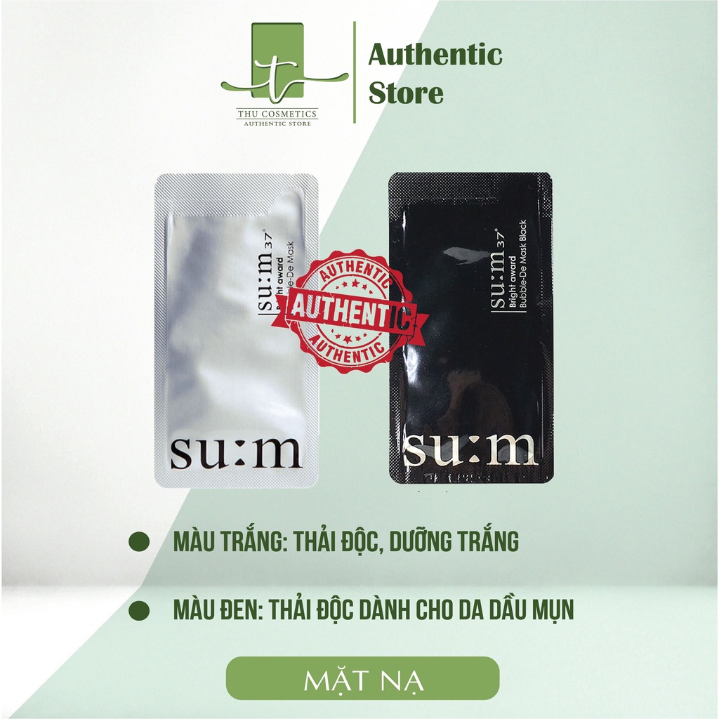 Mặt Nạ Sủi Bọt Thải Độc SUM 37