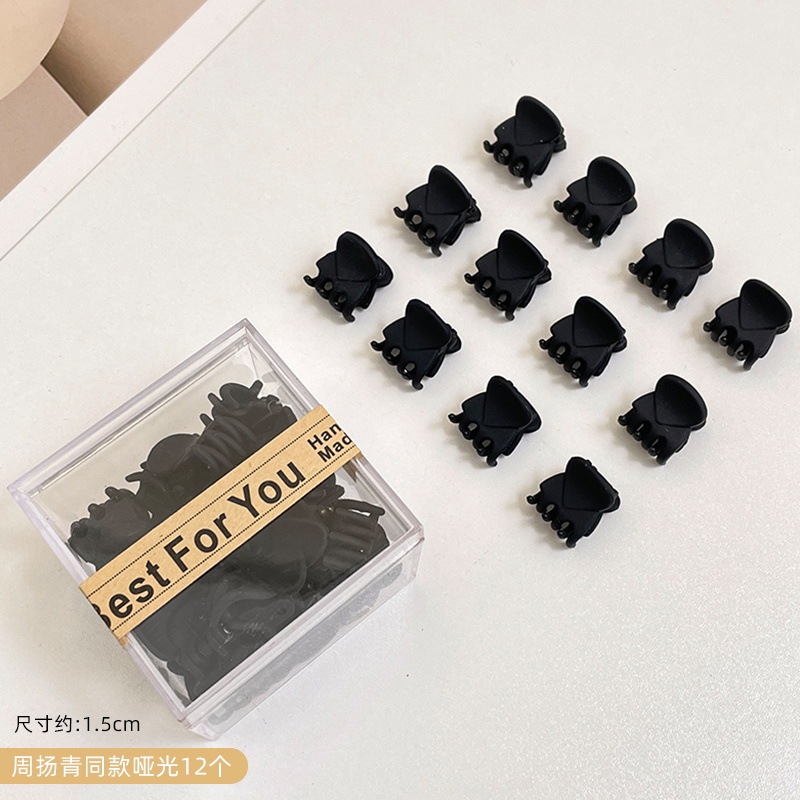 Hộp 12 Kẹp Tóc Nhỏ Hình Ngôi Sao Thời Trang Hàn Quốc Cho Nữ