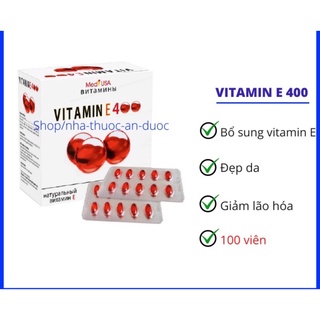 Viên uống đẹp da Vitamin E400 trắng da ngăn ngừa lão hoá