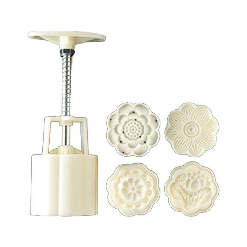 Khuôn Làm Bánh Trung Thu Hình Thùng Bánh Trung Thu 50g Kèm 4 / 6 Đầu Phun