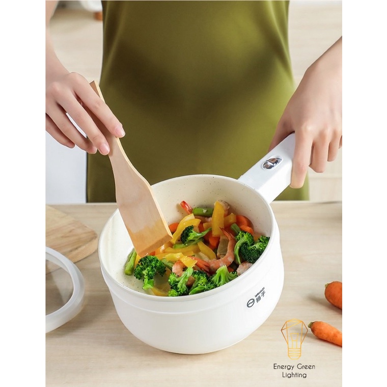 Nồi Lẩu Điện Mini Energy Green Lighting ZX-C30 - Chiên,Sào Đa Năng - Dung Tích 1.5L - Lòng Nồi Men Gốm Chống Dính