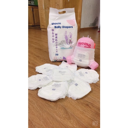 Bo mông- video ảnh thật )Combo 2 bịch bỉm quần/dán trần hip SHACHI S100/M100/L100/XXL100