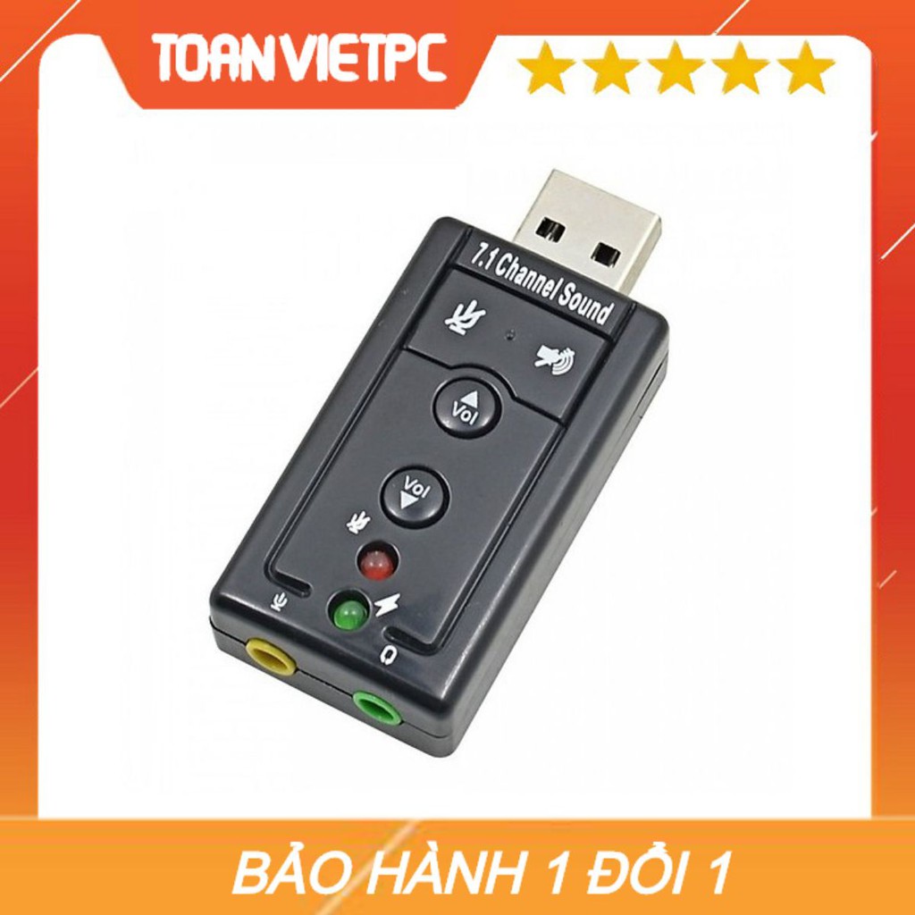 Usb ra sound 3D 7.1 - đầu ra âm thanh chuẩn