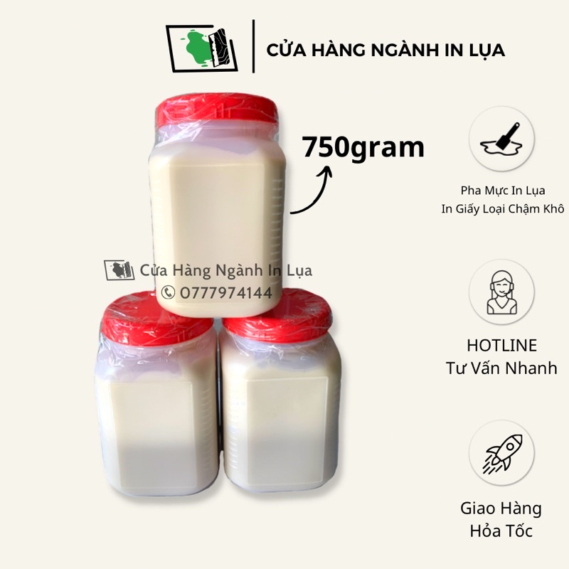 Kem pha loãng mực in lụa trên giấy, thùng giấy carton, thiệp cưới chậm khô