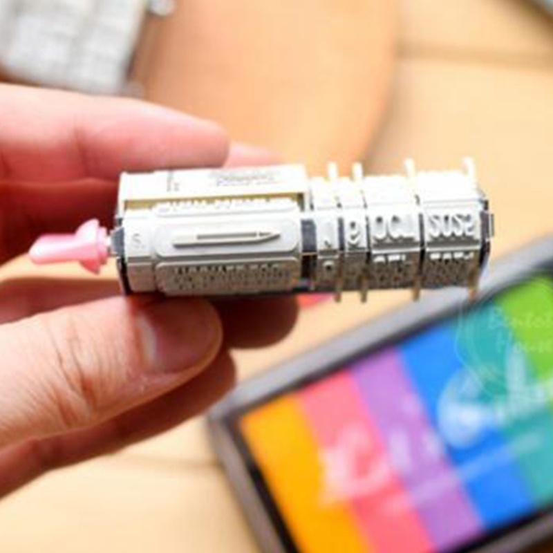 Con Dấu In Ngày Tháng Năm Thiết Kế Nắp Lật Sáng Tạo Phong Cách Vintage