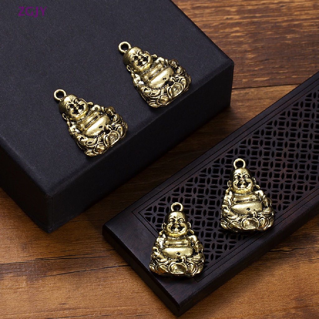 1 Mặt Dây Chuyền Hình Tượng Phật May Mắn Phong Cách Vintage Mới