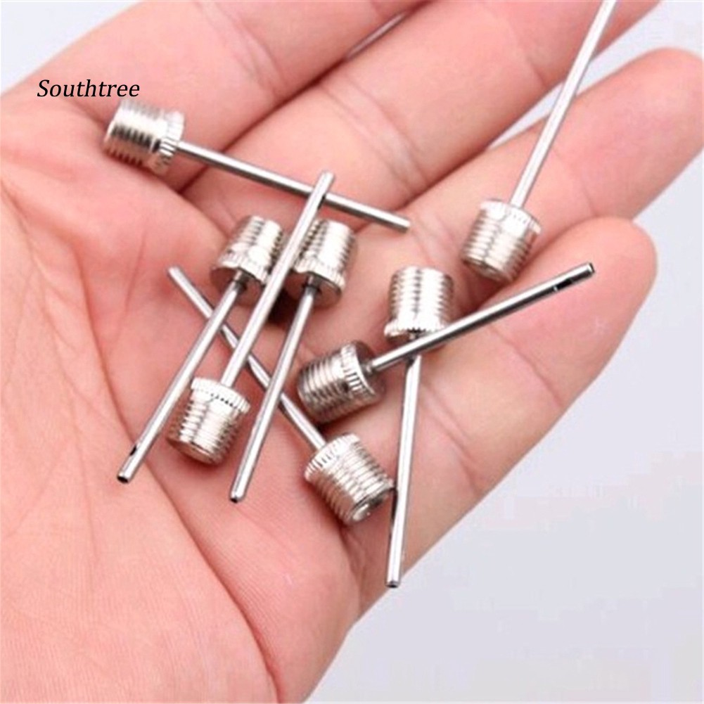 Bộ 5 Kim Bơm Hơi Bằng Kim Loại Kích Thước US Dùng Cho Bóng Đá / Bóng Rổ / Bóng Đá