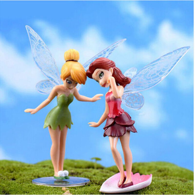 Bộ 6 Mô Hình Gia Đình Và Cánh Hoa Dùng Trang Trí Nhà Búp Bê/Vườn
