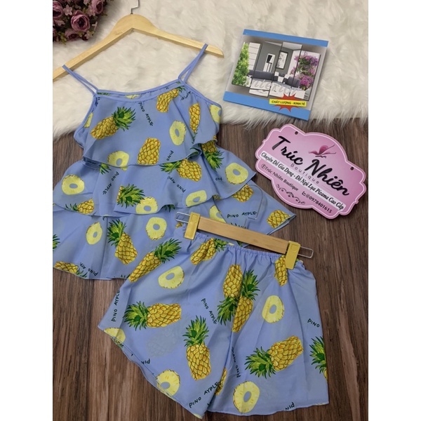 ĐỒ BỘ NGỦ TRÁI THƠM HOA LÁ TẦNG XINH XINH | BigBuy360 - bigbuy360.vn