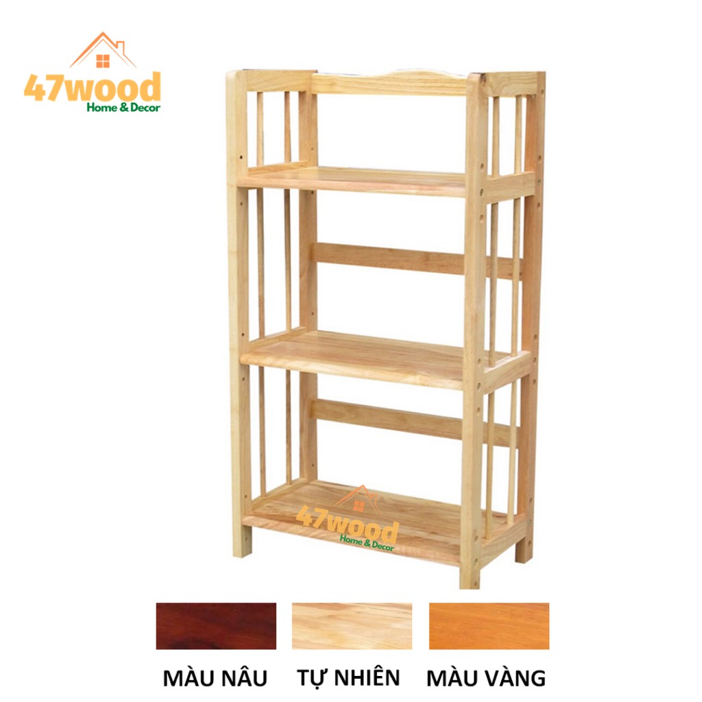 Kệ sách gỗ 3 tầng 50cm - Kệ gỗ đa năng 3 tầng rộng 50cm