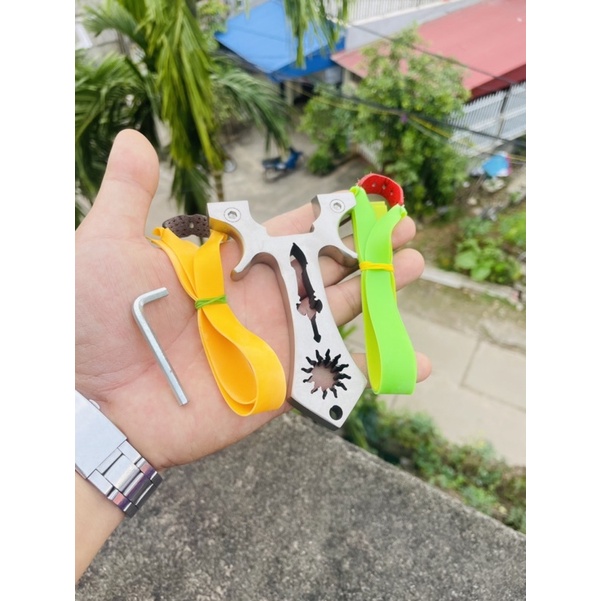 ná cao su thái dương kiếm inox (Tặng 2 thun)
