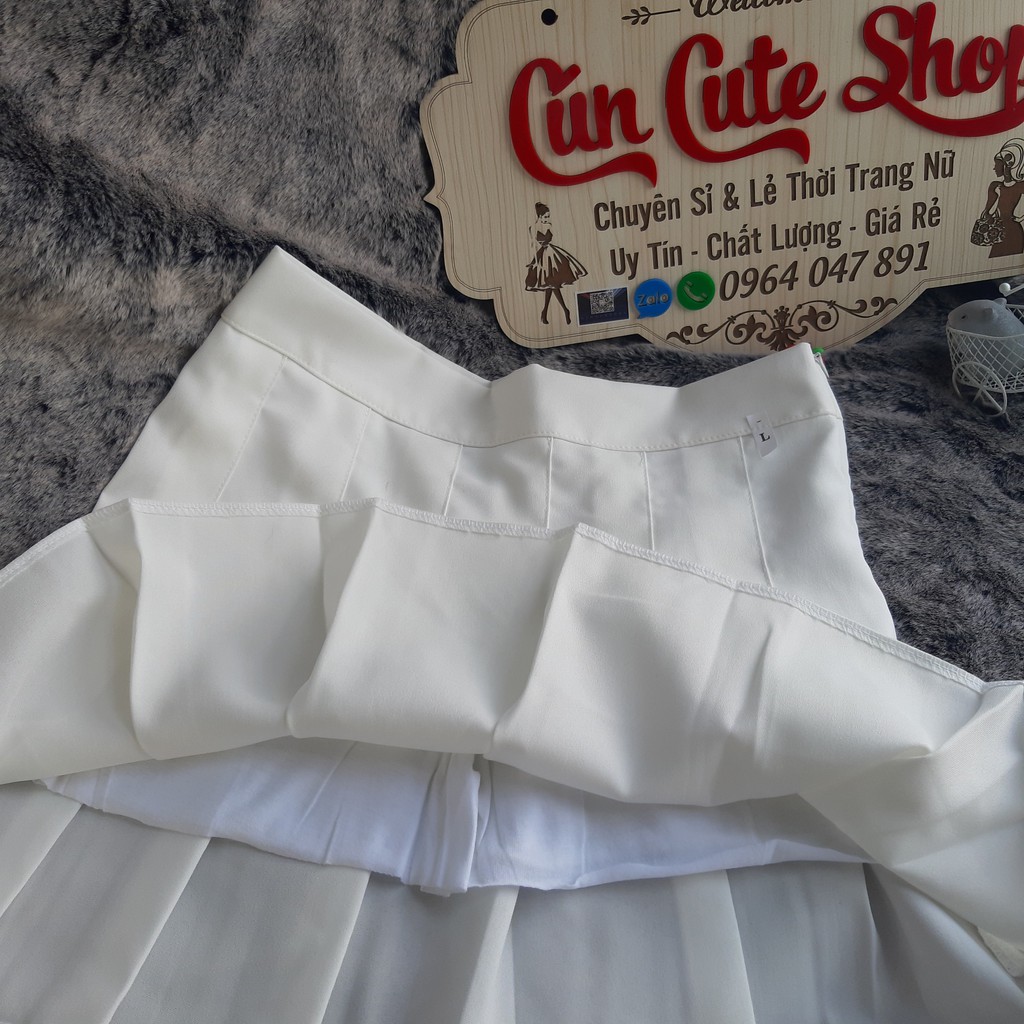 Chân Váy Xếp Li Lưng Cao Thời Trang Hàn Quốc Trẻ Trung, Chân váy xếp ly Ngắn chữ A công sở lưng cao | BigBuy360 - bigbuy360.vn