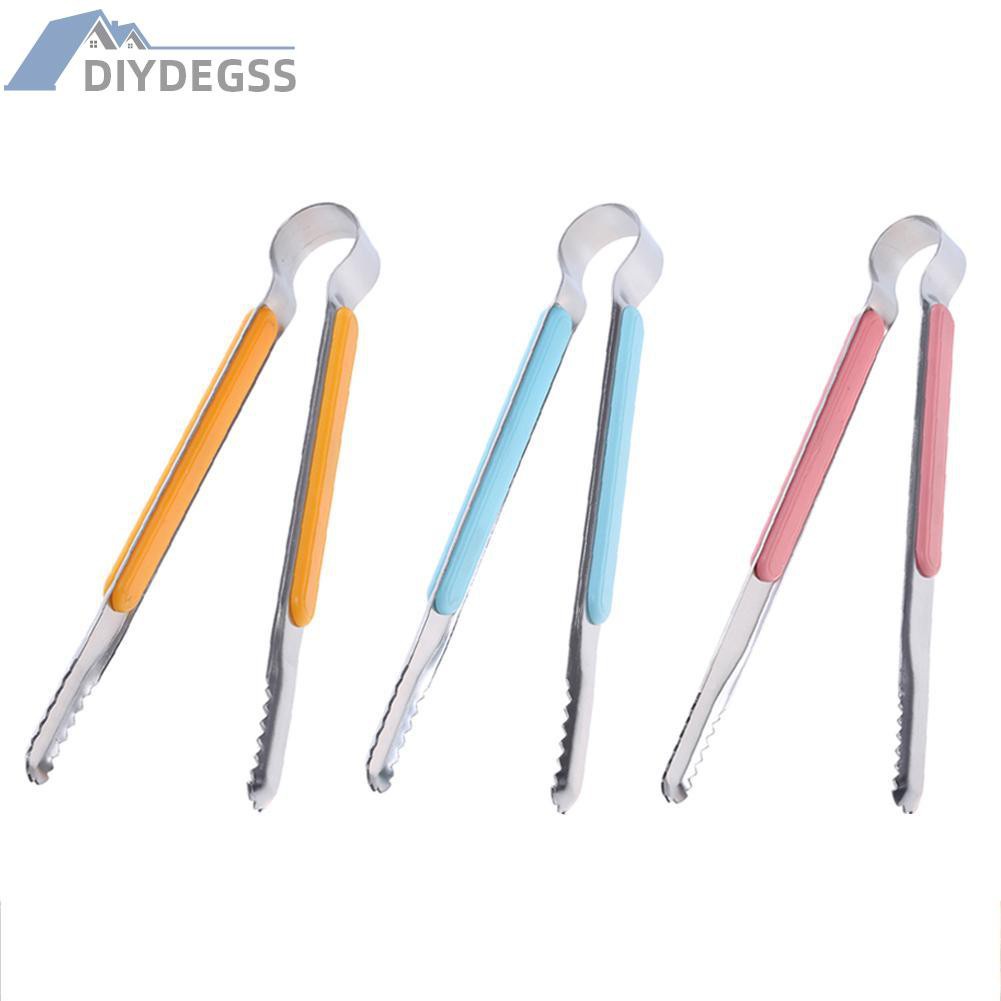 Diydegss2 Cooking Kitchen Tongs Food BBQ Salad Bacon Steak Bread Clip Clamp