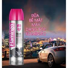 Bình Xịt Bọt Vệ Sinh Mặt Máy , Khoang Máy Ô Tô Flamingo F008 - Bình 650ml