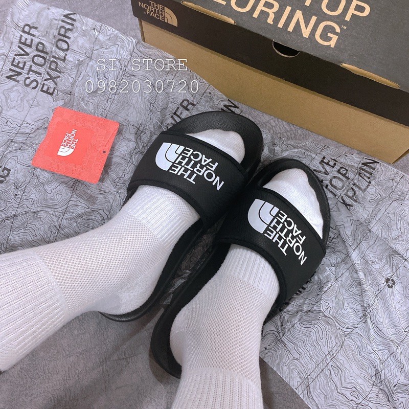 Dép The Northeface Đen Trắng
