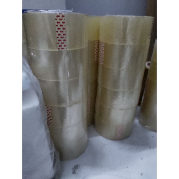 cây 6 cuộn băng keo trong dán thùng