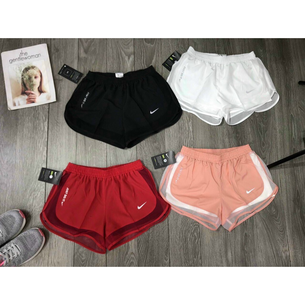 Quần Short Nữ Nike Tập Gym, Yoga 2 lớp Chất Liệu Cao Cấp thấm hút mồ hôi nhanh